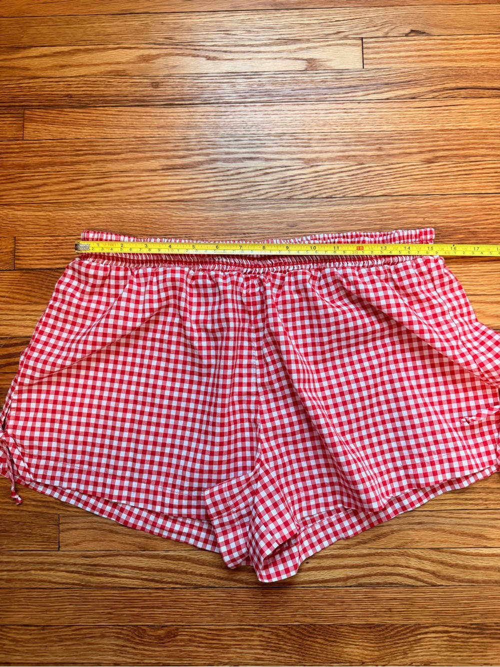 Wild Fable Red Gingham Elastic-Waist Shorts - Picture 9 of 10